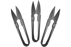 KMANGMAN 3 x Thread Cutters Sewing, Thread Scissors, Small Sharp, Spring Scissors, Carbon Steel, Yarn Scissors, Stitch Scissors, Bonsai Scissors, Mini Garden Shears, Trimming Scissors, for Gardering Sewing