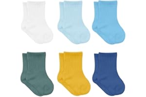bistyle Cotone 6 paia di calzini per neonati da 0 a 3 mesi a 2 – 3 anni | calzini profumati per bambini | calzini per bambini