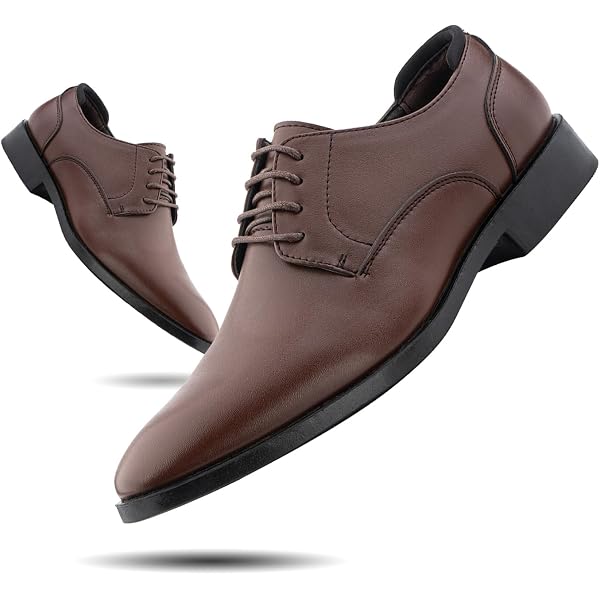 Chaussures Habillées Homme Style Derby/Oxford - Cuir Synthétique, Semelle Caoutchouc, Taille 39 à 47