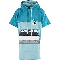WAVE HAWAII Bade-Poncho Damen & Herren Pink Wave, Größe S, 145-175cm, 100% Baumwolle Surf-Poncho, Velour & Frottee-Handtuch Mit Hoher Wasserabsorption, Umziehhilfe für Strand Erwachsene