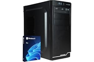 HYPER BYTE® Office Pc - Ordenador con Intel Quad Core i7 a 3,9 GHz | 32 GB RAM | Disco Duro SSD de 1 TB | Win 11 Pro | WiFi | Rapido Torre Pc