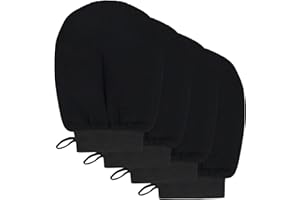 SZCXDKJ 4 STÜCKE Peeling-Handschuhe, Peeling-Handschuh Schwarz Deep Body Peeling-Handschuh Abgestorbene Haut-Entferner Dusch-Körper-Peeling-Handschuhe für Frauen und Männer, eingewachsen