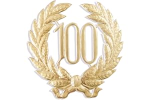 WALTER KUNZE Jubiläumszahl 100, Ø 41 cm, Gold, Jubiläumskranz