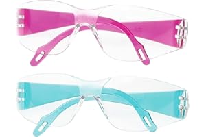 GUOML Pack De 2 Gafas Infantiles, Gafas De Seguridad, Gafas Protectoras Contra Salpicaduras, Gafas Cortavientos, Gafas Experimentales