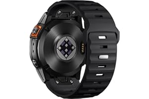 Netolo Pasek Quickfit kompatybilny z paskiem Garmin Fenix 6X Pro, silikonowy pasek 26 mm, kompatybilny z paskiem Fēnix 7X, Fēnix 7X Pro, Fēnix 6X, Fēnix 5X, Fēnix 5X Plus, Fenix 3, Fenix 3 HR /
