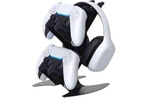 NBCP Universal 2 in 1 Game Controller & Headphone Holder, Aluminum Metal Storage Organizer Compatible with Xbox One/Xbox Series X/S/NS Switch/PS4/PS5/PC