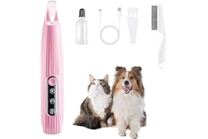 Tosatrice per Cani con Luce LED,LOEVERY Mini lama da 9 mm, Tosatrice per Cani Professionale,Ricaricabile tramite USB, Per Zampe, Occhi, Muso, Orecchie e corpo del cane