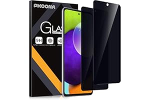 Phoona Szkło hartowane do Samsung Galaxy A53 5G/A52/A52S 5G/A52 5G 6,5", twardość 9H, ochrona ekranu, ochrona ekranu antyszpiegowska, 2 sztuki