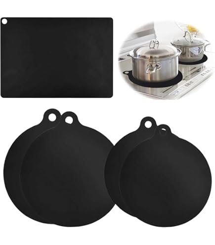 Grote inductiekookplaat, inductie beschermmat, 52 x 78 cm, siliconen inductiekookplaat, beschermmat, hittebestendig, krasbestendig beschermkussen, kookplaat, krasbescherming, inductiekookplaat