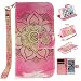 Produktbild Huawei P8 Lite Schutzhülle, Painted Colorful Fall für Huawei P8 Lite, innen bunt bemalt Schutzhülle aus PU-Leder für Huawei P8 Lite/P8 Mini, coffeetreehouse Chic Synthetik Leder Schutzhülle für das Huawei P8 Lite mit praktischer Standfunktion – Blau Muster