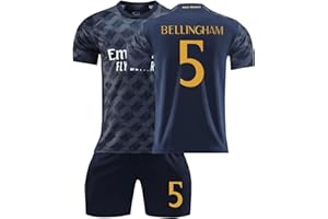 PANGKII R.Madrid No.5 Bellingham Football Kits No.7 Vinicius Jr Football Kit,23/24 R.Madrid Soccer Jerseys Activewear Football Training Shirts Shorts for Boys and Adults