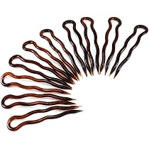 Grüne U-förmige Haarnadel Im Chinesischen Stil – Mit 4 Zinken, Für Hochsteckfrisuren & Haarknoten
