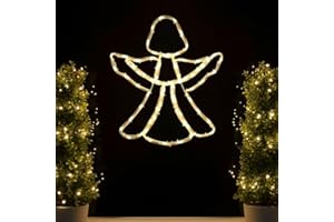 KAMELIO LED Fensterdeko Weihnachten mit Timer und Batterie hängend Fensterbilder beleuchtet mit Saugnapf Weihnachtsdeko innen Deko Fenster Silhouette Beleuchtetes Fensterbild Leuchtend Weihnachtsbeleuchtung