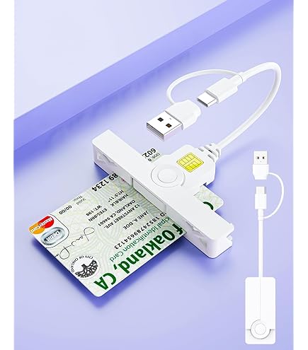 SCM uTrust SCR3500 C Type C Plug - Compact SmartFold Reads Contact-Sensitive Chip Cards in ID-1 Card Size (Credit Card Size) / uTrust / 905141/905559-1