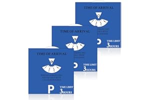 BEIMEIII Pack of 3 Parking Timer Discs Blue Parking Permit Accessory Adjustable Time Indicator for Badge Holders Cars Vans Bikes