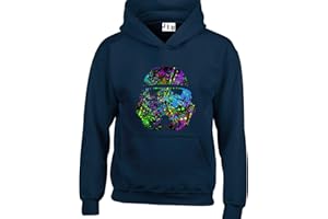 JLB Print Trooper Helmet Paint Splash Space Wars Sci Fi Movie Film Inspired Premium Quality Unisex Hoodies for Men and Women