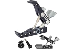 FOTOBETTER Super Clamp Caméra Pince de Crabe avec 1/4” & 3/8” Vis,Support Fixation Caméra pour Appareil Photo, trépied, Lampe vidéo LED, Bras articulé, Moniteur, microphon, vélo et Moto Action Cam