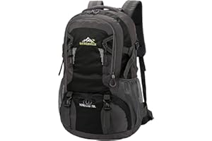 NTUOCAW 70L Waterproof Hiking Backpack Large Camping Rucksack for Men Women Lightweight Travel Backpack Black Trekking Backpack for Outdoor Sports Hiking Cycling Climbing Mountaineering