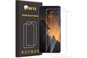WFTE [2-pak ochraniacz ekranu do Xiaomi Poco F5, odporne na zarysowania, wysoka przejrzystość, odciski palców, bez pęcherzyków powietrza, pyłoszczelne szkło hartowane premium do Xiaomi Poco F5, 2 szt