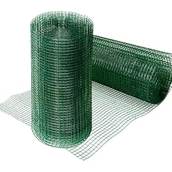 RETE PER RECINZIONI Metallica Plastificata Verde Resistente in Rotoli