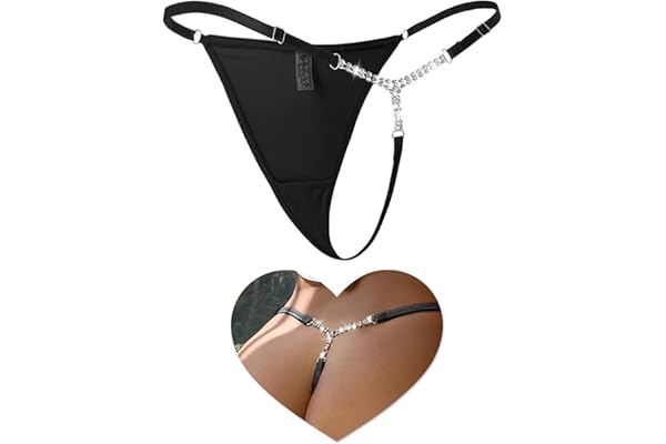 comeondear String Sexy Chic Hot Culottes Sexy Femme Tanga Transparent Taille Basse Slips sous-vêtements Shorty Thong Noir Rouge Grande Taille