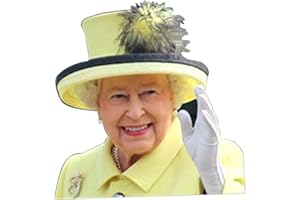 Chenstar Decalcomania per finestrini, motivo Regina Elisabetta, Papa, divertente adesivo per finestrino auto, facile da rimuovere, non lascia residui