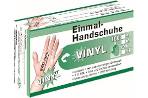 Kerbl Engångshandskar Av Vinyl, Storlek L, 100 Stycken Per Förpackning