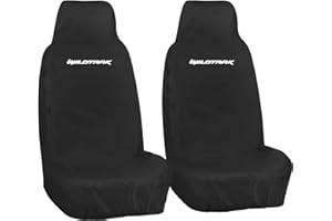 JH AUTOSTORES - Front Custom Seat Covers Heavy Duty Waterproof Black Protectors 2x Pair 1+1 - Fits Ranger Wildtrak
