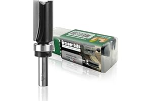 Fraiser – Fraise à copier avec roulement pour bois, diamètre 16 mm, queue 8 mm – pour défonceuse et affleureuse