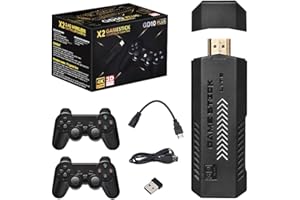 DRAGONPUFF X2 Upgrade HDMI Retro Classic Game Stick 30000+ Loaded Games 3d Games Plug and Play HD 4k Wireless Game Controller 2.4g