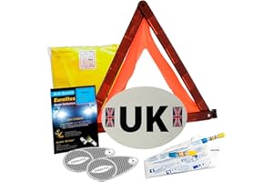 Family Motoring & Leisure New Euro European Travel Kit For Driving In France Eurolites With French Breathalysers 1-9 (European Driving Kit 2)