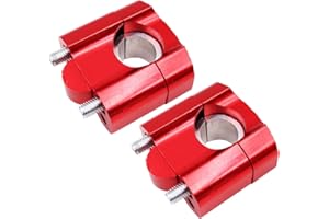 VOANZO 2 x Motorrad-Lenkererhöhungen, 22 mm, Universal-Motorrad-Lenkererhöhung, Klemmen, Adapter