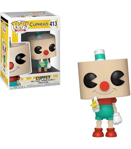 Funko Pop Games: Cuphead - Cuphead Black and White Vinyl Figure