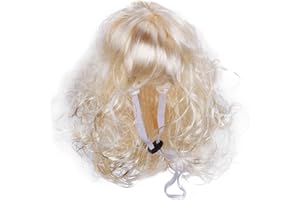 POPETPOP Pet Dog Costumes Funny Curly Wig Dog Headwear Pet Accessories