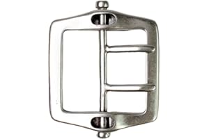 FRONHOFER klassische Gürtelschnalle silber, Dopppeldornschnalle, moderne Gürtelschließe silber 5 cm für Wechselgürtel, 18097