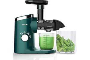 DIYUTO Licuadora, Licuadora para verduras y frutas, Licuadora prensado en frio, Licuadora de jugo de 2 velocidades, máxima nu