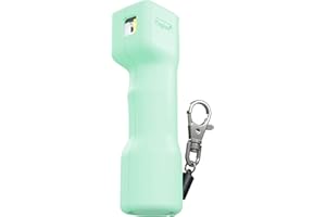 ‎PLEGIUM Plegium Combo-Pfefferspray zur Selbstverteidigung. 3-in-1, mit integrierter Sirene und Blitzlicht. Schlüsselbund mit magnetischem Schnellverschluss. 3 Meter Reichweite. In Geschenkbox verpackt.