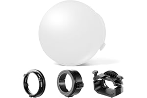 neewer CRS6 Softbox Diffusion Dome mit 3 Adapterringen, kompatibel mit Godox V1, Z1, Z2 Rundkopf Blitz, quadratischem Speedlite Z760 und mehr, Halterung für Videoleuchten MS60B, MS60C, MS150B