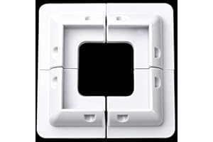 QIQN Solarpanel-Montagehalterungen Solar Panel Montagehalterung ABS Halterungen Modul-Halterung für Wohnmobil und Wohnwagen, Boote und Jede Flache Oberfläche (4 Ecken Bohrfreie)