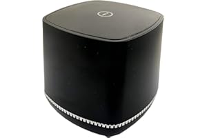 Accod Mini Desktop Speaker USB Powered and 3.5mm Audio Input Wired Computer Speaker Portable Multimedia Desktop Speaker for PC/Smart Phone and Tablet Computer Compact Desktop PC Speaker (Black)