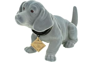 ‎KREMERS SCHATZKISTE Kremers Schatzkiste Wackeldackel 19 cm grau Wackelkopfdackel Made in Germany fürs Auto