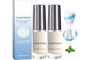 BLIBLUM Miraloud Tooth Polish, Miraloud Tooth Paint, Teeth Whitening Paint, Fast and Effective Teeth Stain Removal, Brighting and Polish Teeth in Minutes, Gentle Formula, Portable and Easy to Use (2PC)