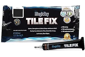 MagicEzy Tile Fix - (Black) Strong Scratch Repair for Chipped & Cracked Tiles