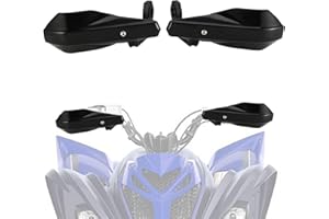 BIUGERCN Protège-Mains pour ATV 22 mm et 28 mm Petit Panneau Universel pour Raptor Grizzly 350 660 700 Warrior YFM 350 TRX 250-400EX LTZ400 Quad Noir