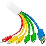 Unnecessarily Essential 5 In 1 Charging Cable ǀ Multipurpose ǀ Universal Charging Cable for multi iPhone and Android | Type C