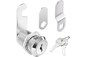 LADAYPOA Security Cam Lock Furniture Lock Drawer Lock,Generic Lock for Mailboxes Standard Size Cam Lock with Keys for Cupboard Tool Boxes Mailbox(20 mm)