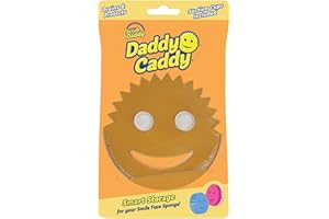 Scrub Daddy Daddy Caddy - Porte Eponge Evier Cuisine Ventouse, Support Eponge, Porte Éponge pour Rangement et Organisation de Cuisine, Rangement Intelligent pour Éponge Scrub Daddy et Scrub Mommy