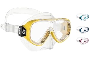 Cressi Piumetta maska do nurkowania dla dzieci, przezroczysta/różowa, 3-6 lat