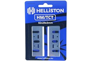 HELLISTON HM/TCT Fers de rabot pour Bosch, Makita, Ryobi, 82 x 29 x 3 mm (1 jeu = 2 lames)