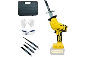 CHENGSUWEI Sierra Sable Profesional para DeWalt 20V baterías Sierra universal con hoja de sierra sable 4 piezas para cortes rápidos en madera, metal y plástico (sólo herramientas)